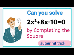 Solve 2x² 8x 10 0 By Completing The