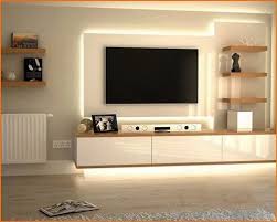 Wall Mounted Modern Wooden Tv Unit At
