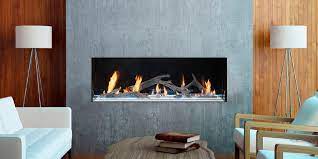 Single Sided Linear Gas Fireplace