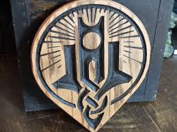 Winterhold Icon Wood Carved Mage Guild