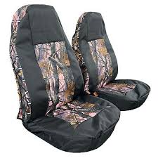 Canvas Seat Covers Car Truck Black Pink
