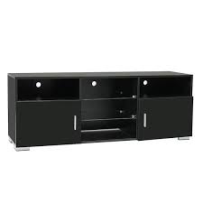 Black Tv Stand With 2 Storage Drawers