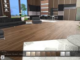 glossy modern wood floor