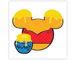 Winnie Pooh Mickey Mouse Head Icon