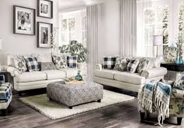 Nash Living Room Set In Ivory By