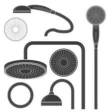 Set Diffe Bath Shower Head Icon