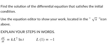 Solution Of The Diffeial Equation