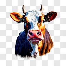 Close Up Of A Cow S Face Png