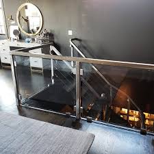 Glass And Steel Stair Railing