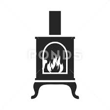 Potbelly Wood Burning Stove Black