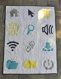 Adorable Baby Quilt With Computer Icon