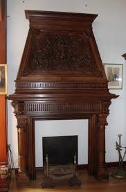 Antique Oak Fireplace 1900s For