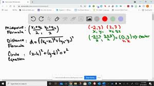 Solved Write An Equation Of A Circle