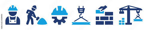 Construction Icon Vector Set Worker