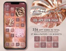 Buy Rose Gold Iphone App Icons Ios 14