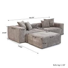 Thick Foam Sofa Minimalism Sectional