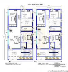 25x50 West Facing House Plan