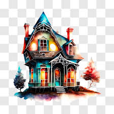 Gothic Style House With Tall Spire