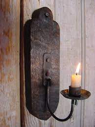 Wall Sconce Candle Holder Wood Hanging