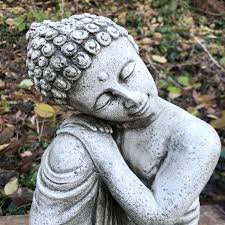 Thinking Buddha Statue Stone Home Or