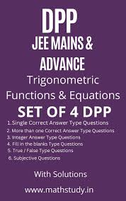 Trigonometry Dpp Pdf Archives Best E