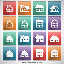 Premium Vector Houses Icons Collection