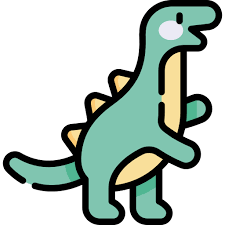Dinosaur Kawaii Lineal Color Icon