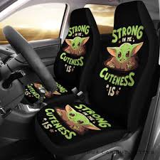 Baby Yoda Grogu Car Seat Covers 2pcs