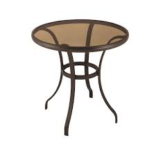 Round Steel Outdoor Patio Bistro Table