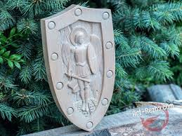 St Michael Wooden Carved Icons Custom