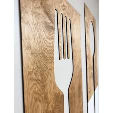 Fork And Spoon Wooden Wall Art