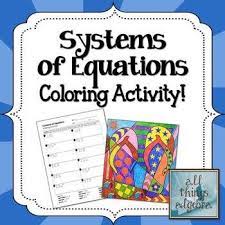 Equations Coloring Activity