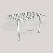 Easyfit Pergola Kit 2 4m X 3 6m Wall