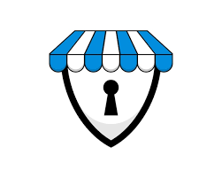 Market Place With Shield Lock Logo