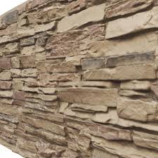 Ekena Millwork Canyon Ridge Stacked Stone Stonewall Faux Stone Siding Panel Colfax