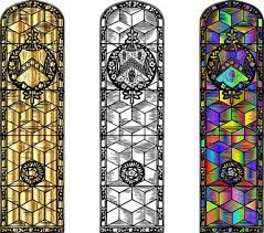Stained Glass Window Line Art