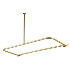 Shower Rod Polished Brass