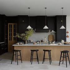 black rustic ceiling beams