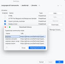 configure javascript libraries