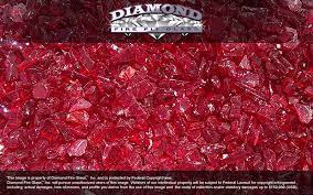 Ruby Red Diamond Fire Pit Glass 1 Lb