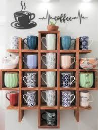 Special Shape Wooden Shelf Coffee Tea