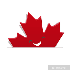 Wall Mural Funny Maple Leaf Of Canadian