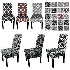 Printed Dining Chair Covers Spandex