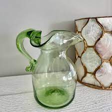 Hand Blown Glass Small Pitcher