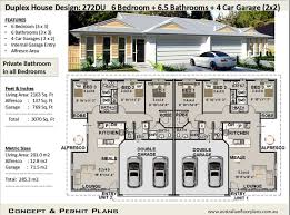 Bedroom Duplex House Plans