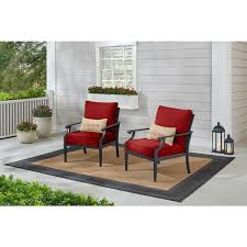 Black Steel Outdoor Patio Lounge Chair