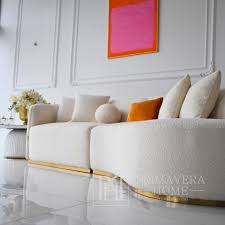 Gold Corner Sofa 280cm Miami