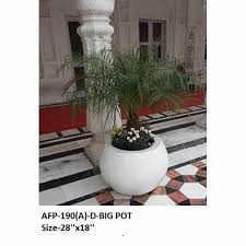 Fiber Big Flower Pot For Exterior
