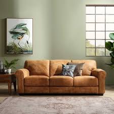 Houston Leather 3 Seater Sofa Ranch