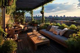 Urban Rooftop Garden Oasis Interior Design